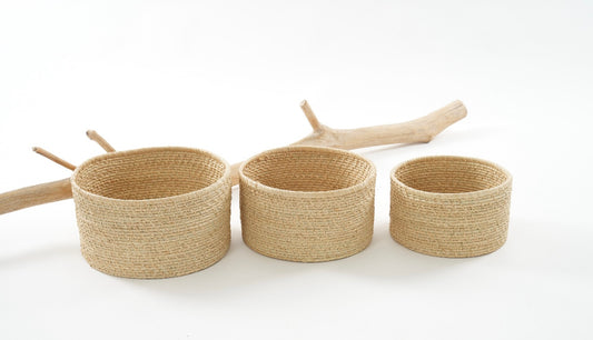 Panier Raphia lot 0004