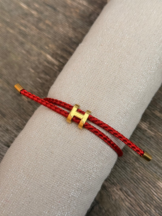 Bracelet H rouge